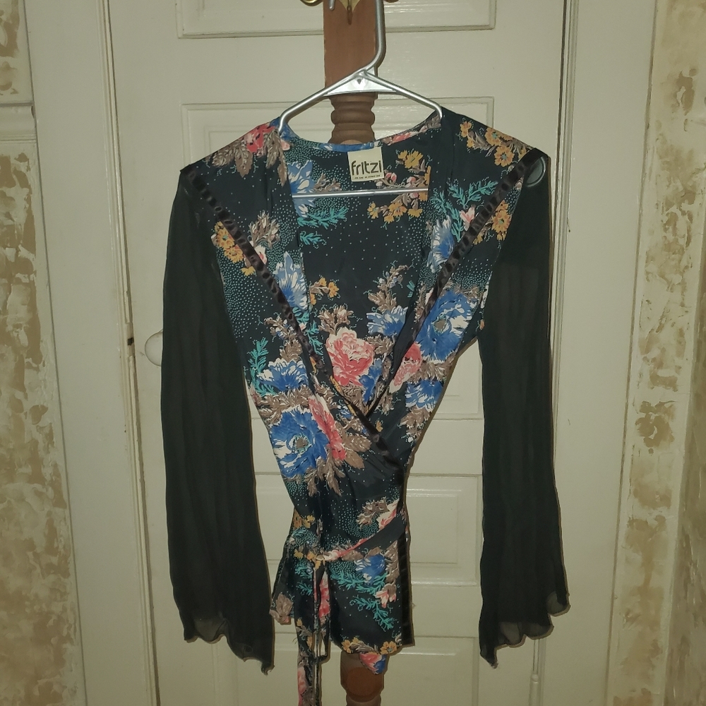 Vintage Sailor Kimono Top